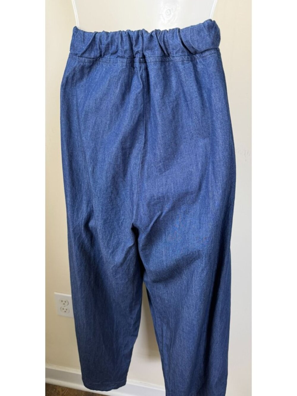 LA Relaxed Pants Women’s M Organic Cotton Pull On Blue - Picture 6 of 11